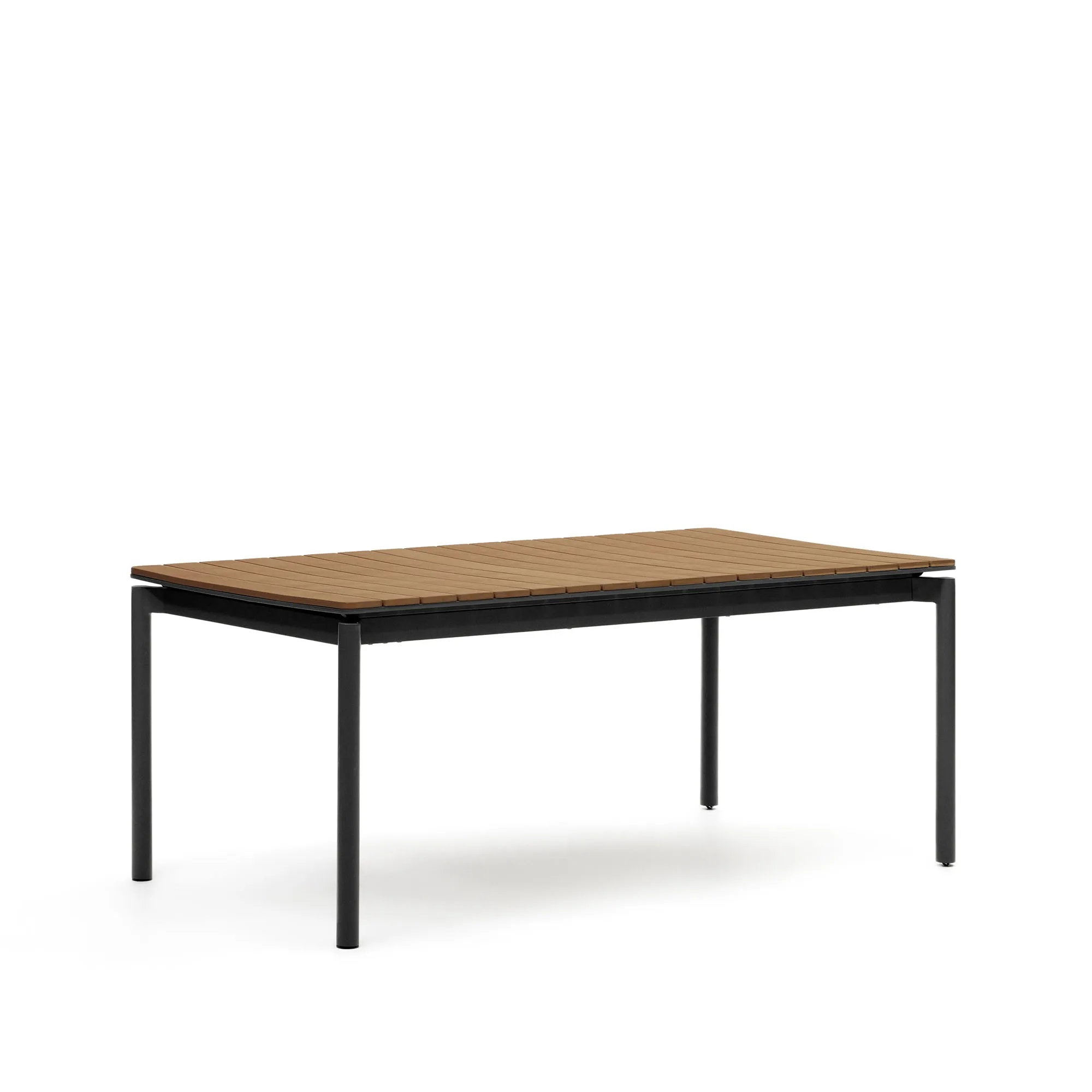 Уличный раздвижной стол La Forma Canyelles черный 180 (240) x 100 см 156913