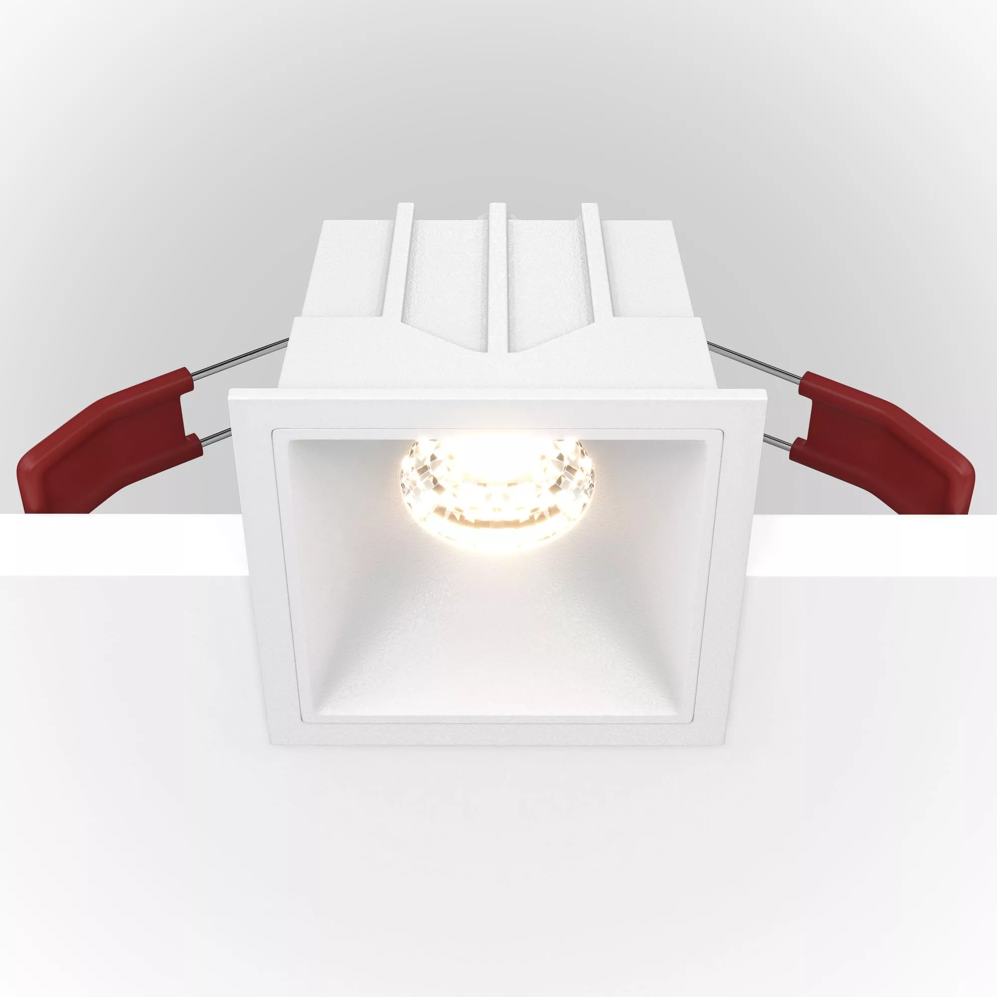 Точечный встраиваемый светильник Maytoni Alfa LED DL043-01-10W4K-SQ-W