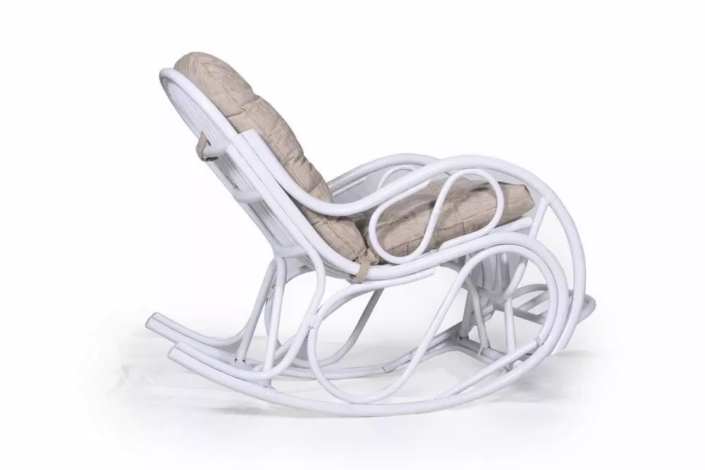Кресло-качалка для отдыха 05 05 (разборное) белый матовый