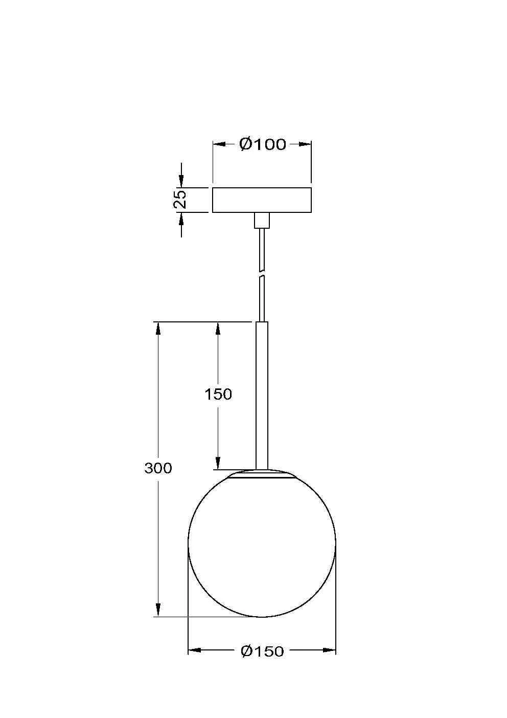 Подвесной светильник Maytoni Basic form MOD321PL-01B