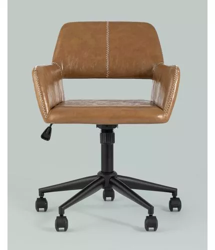 Кресло офисное Филиус экокожа коричневый