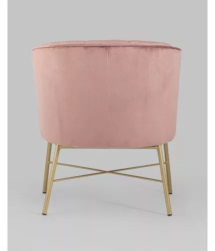 Кресло Шале велюр розовый