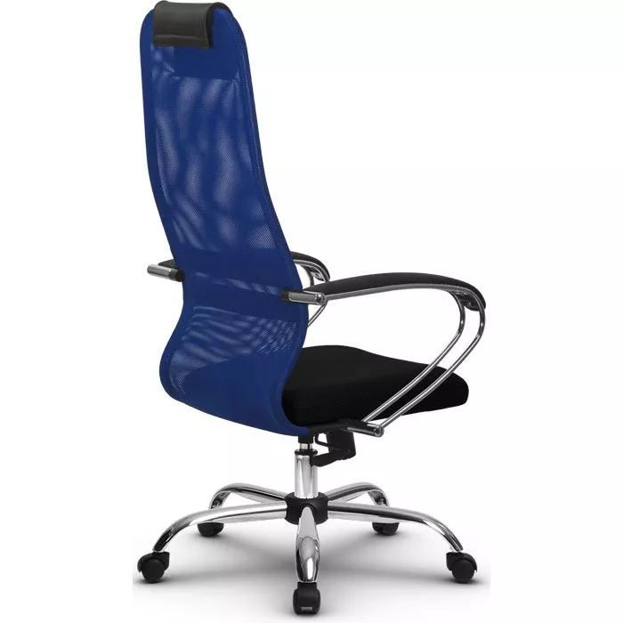 Кресло компьютерное SU-BK131-8 Ch Синий / черный