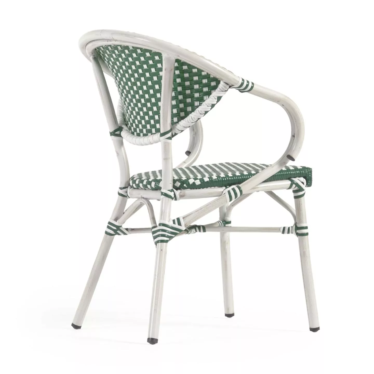 Кресло La Forma Marilyn из алюминия и синтетического ротанга зеленый