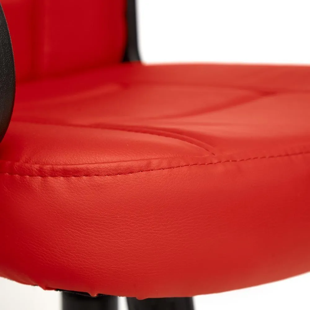 Кресло компьютерное СН747 экокожа красный