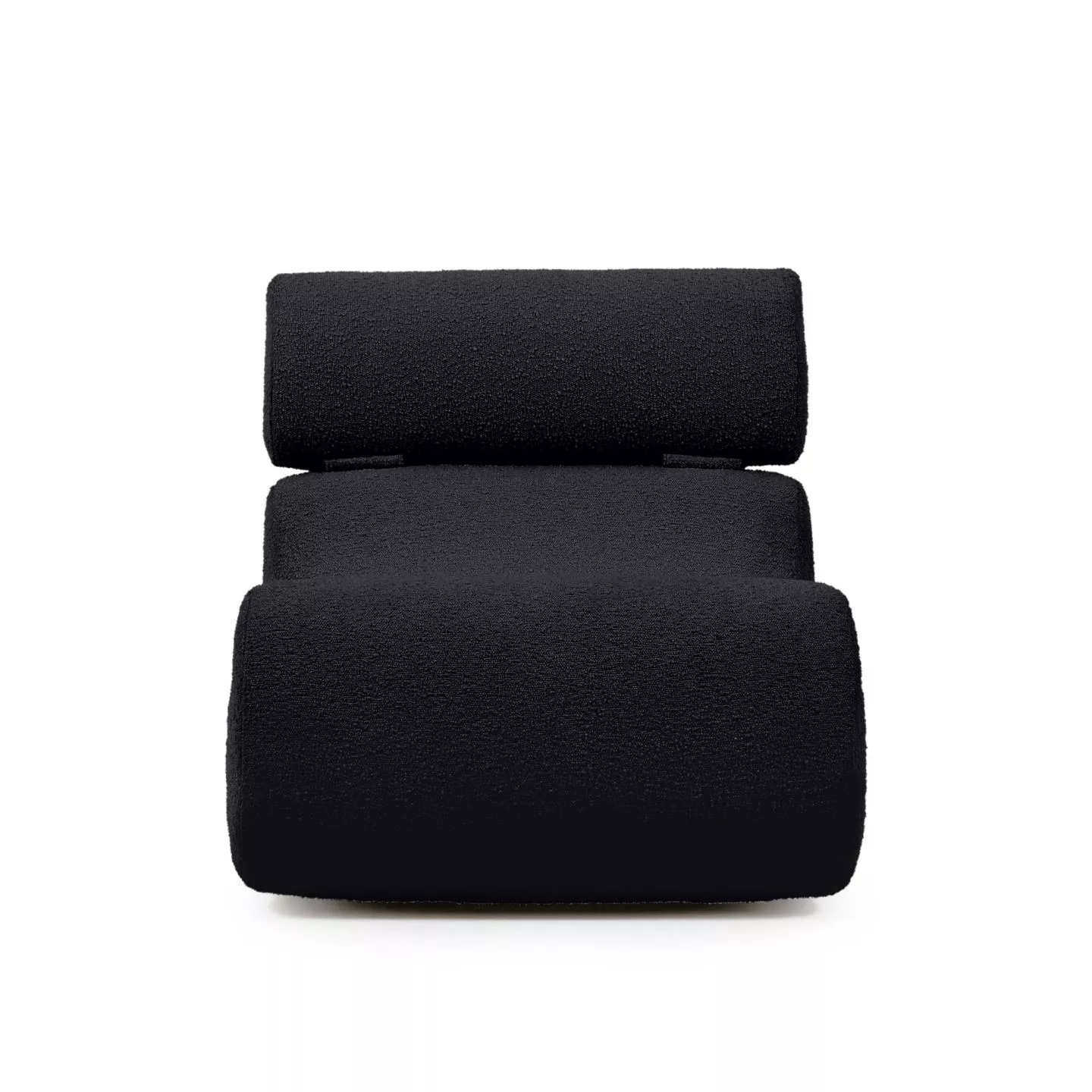 Кресло La Forma Club из черной ткани букле