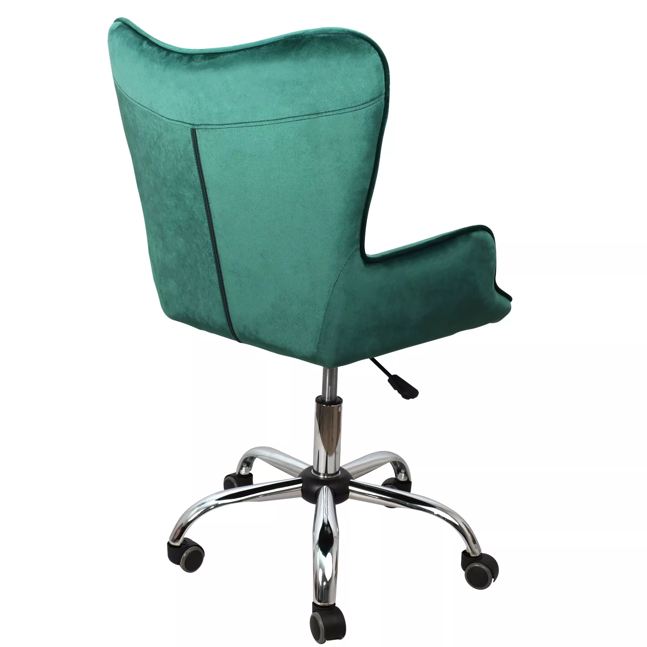 Кресло поворотное Bella темно-зеленый велюр 77319