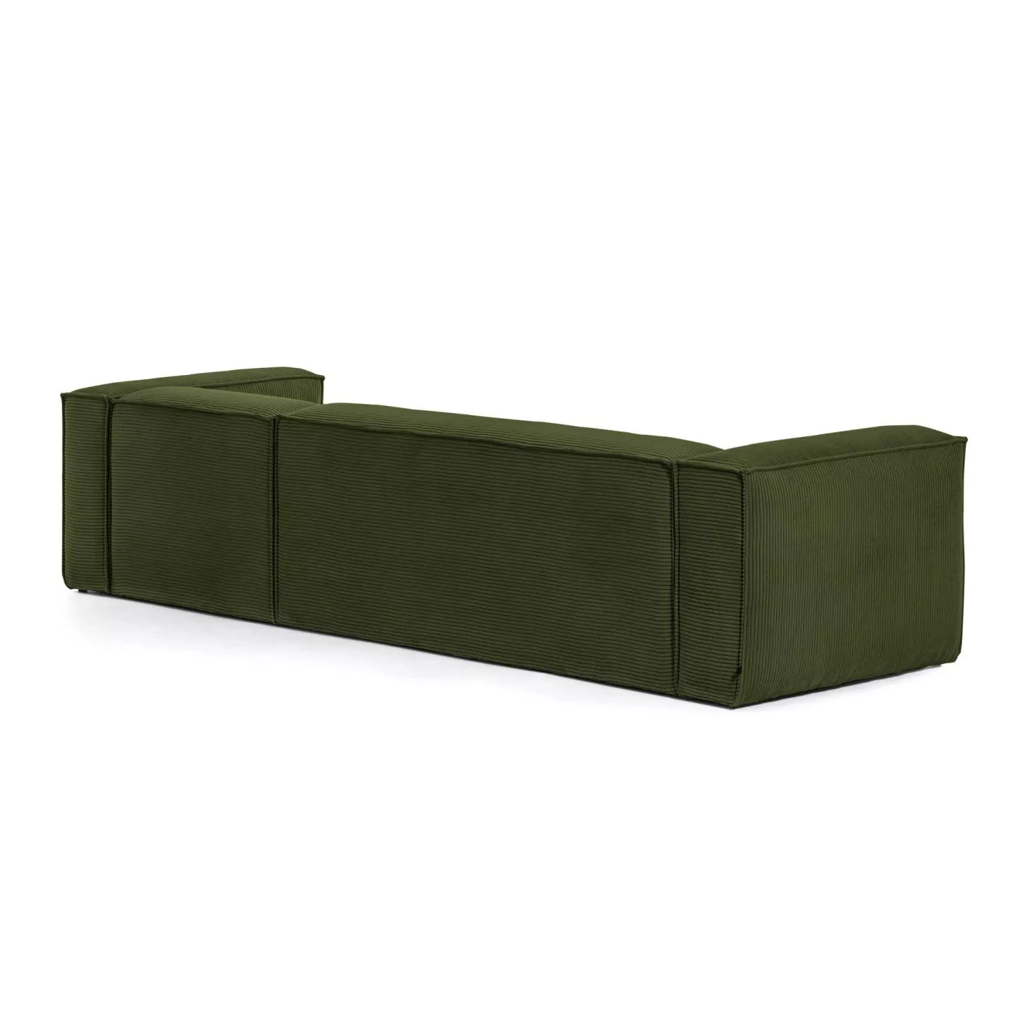 Диван 3-местный La Forma Blok с правым шезлонгом зеленый 330 см