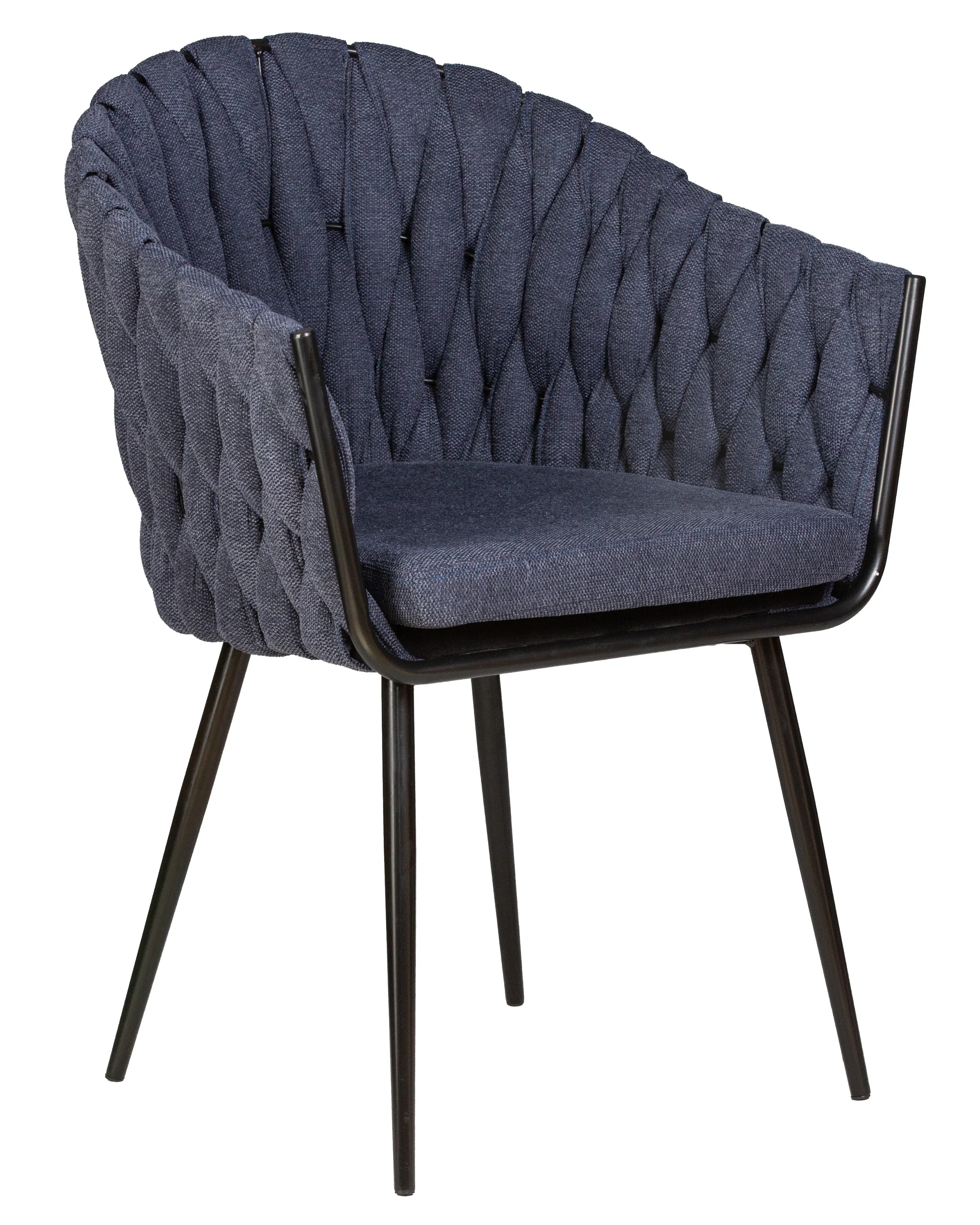 Стул-кресло DOBRIN MATILDA синяя ткань LAR-275-29