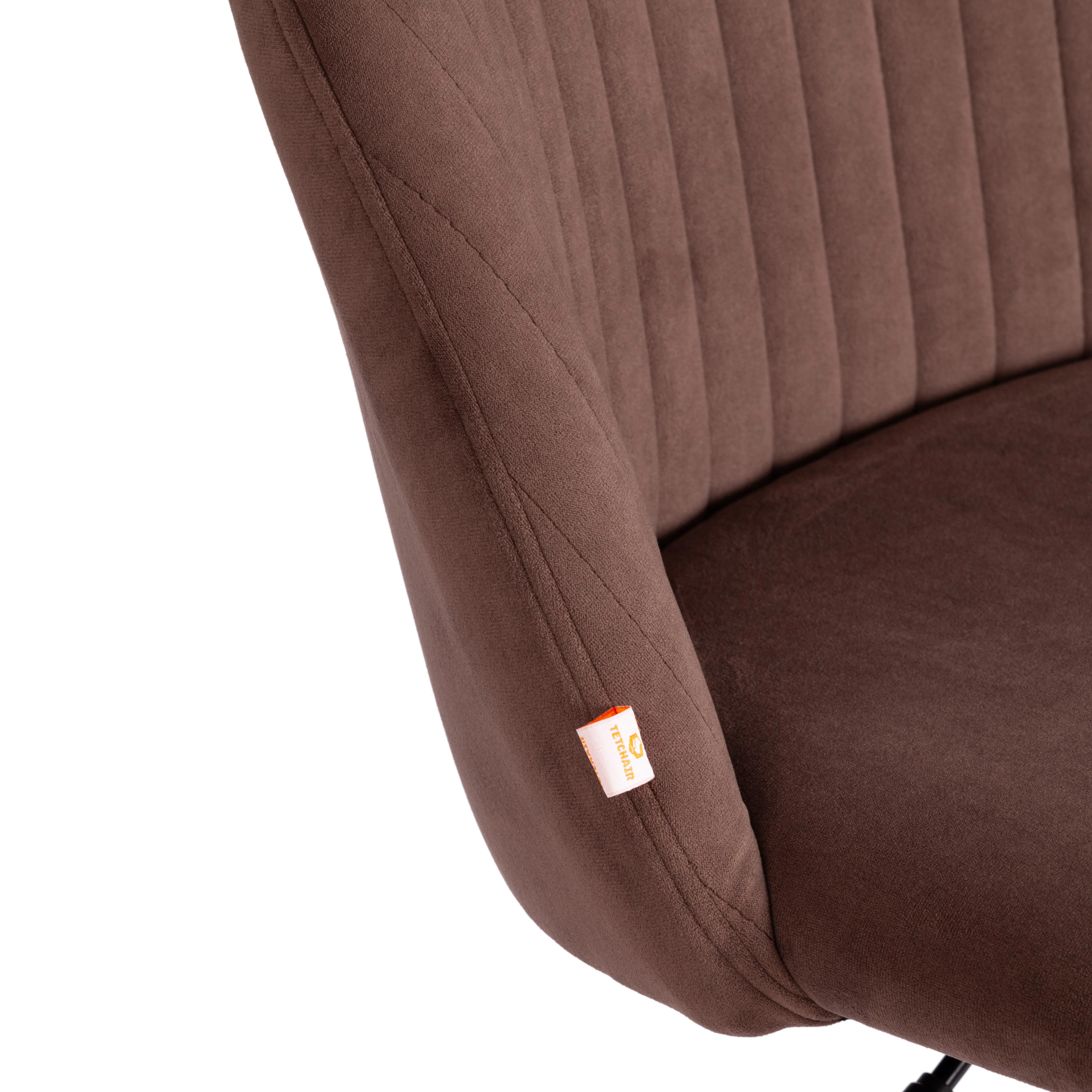 Кресло компьютерное MELODY флок коричневый