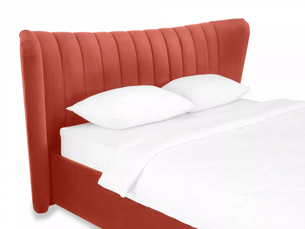 Кровать Queen Agata Lux 160x200 оранжевый 343906