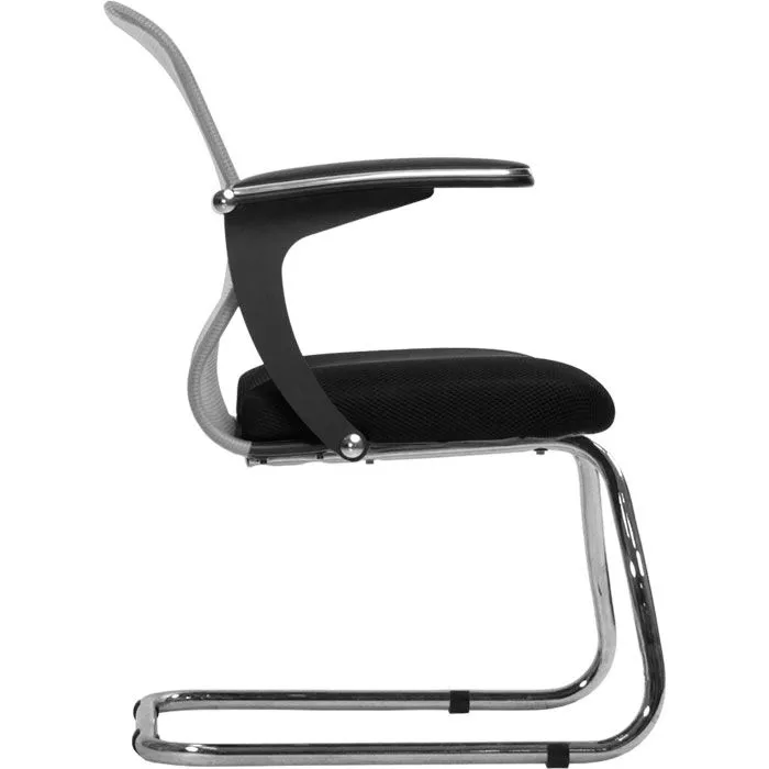 Кресло SU-M-4F1 Светло-серый / черный