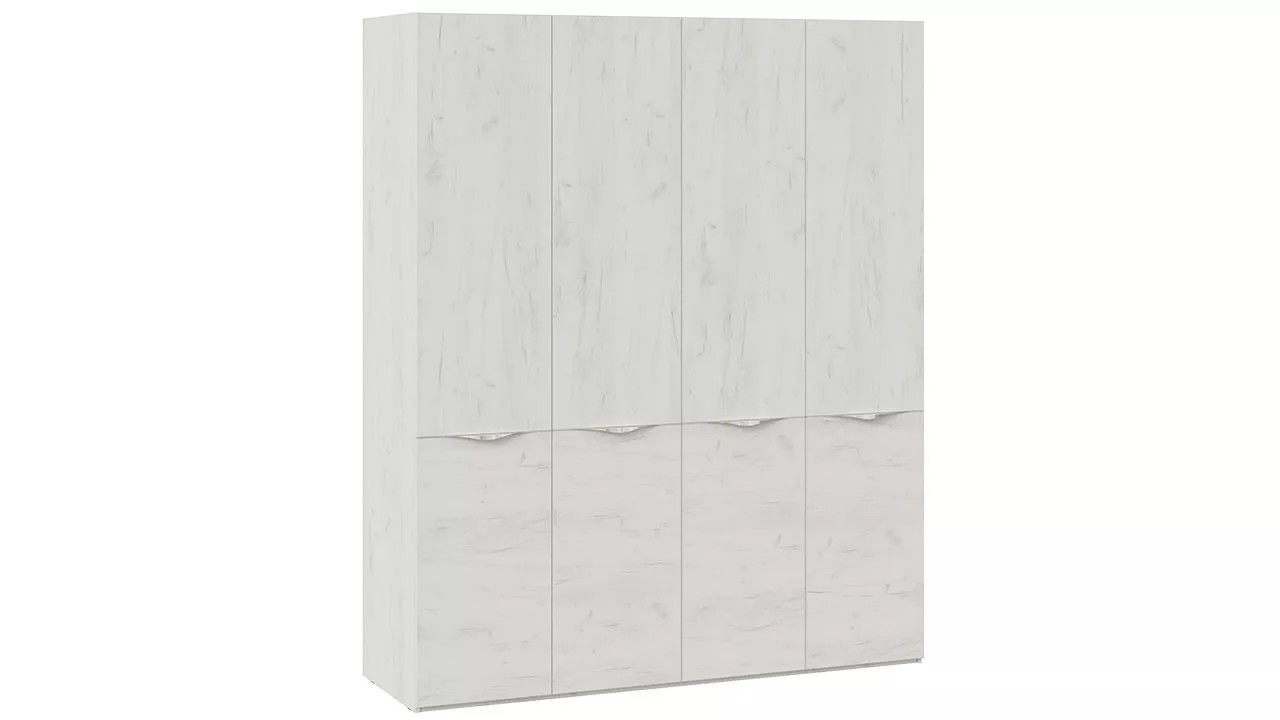 Шкаф для одежды комбинированный Либерти дуб крафт белый СМ-297.07.441
