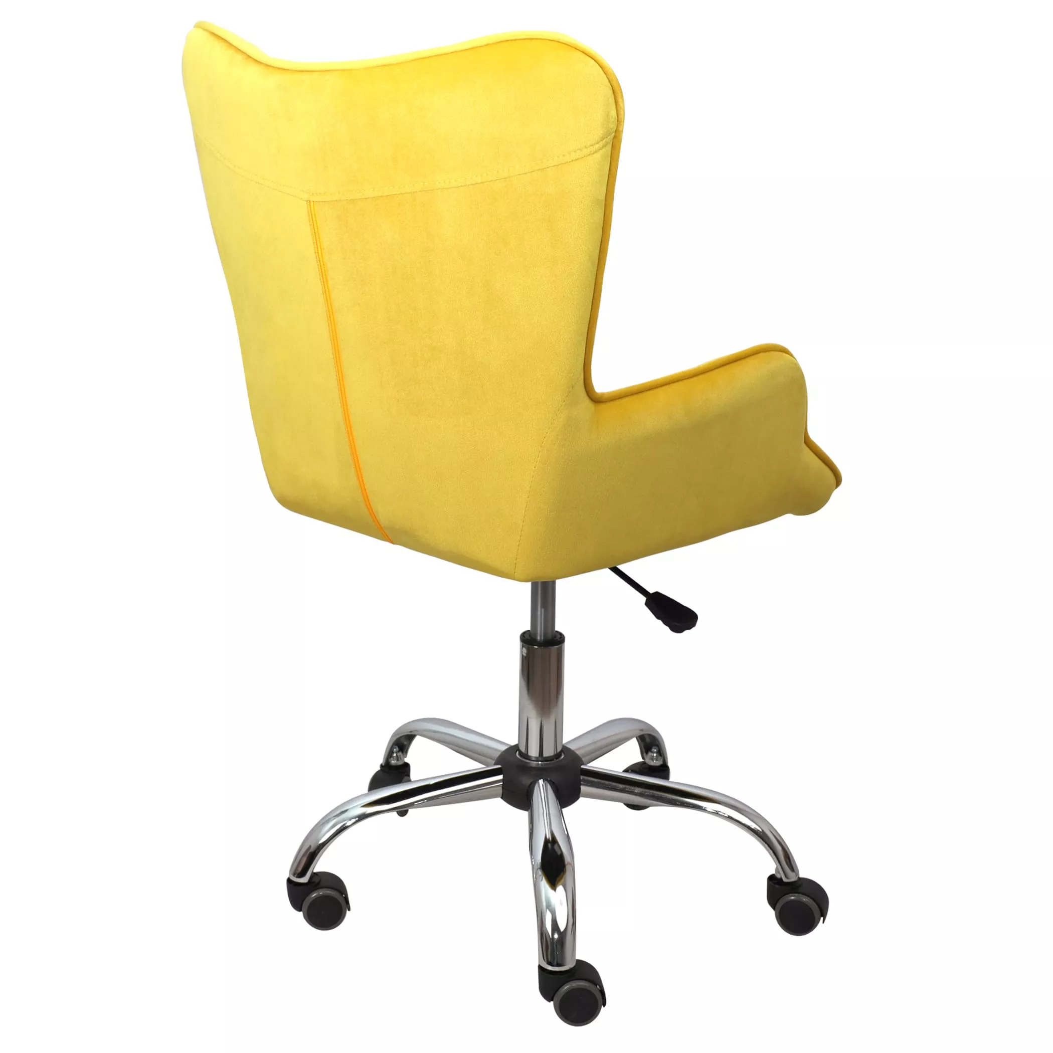 Кресло поворотное Bella желтый велюр 77316