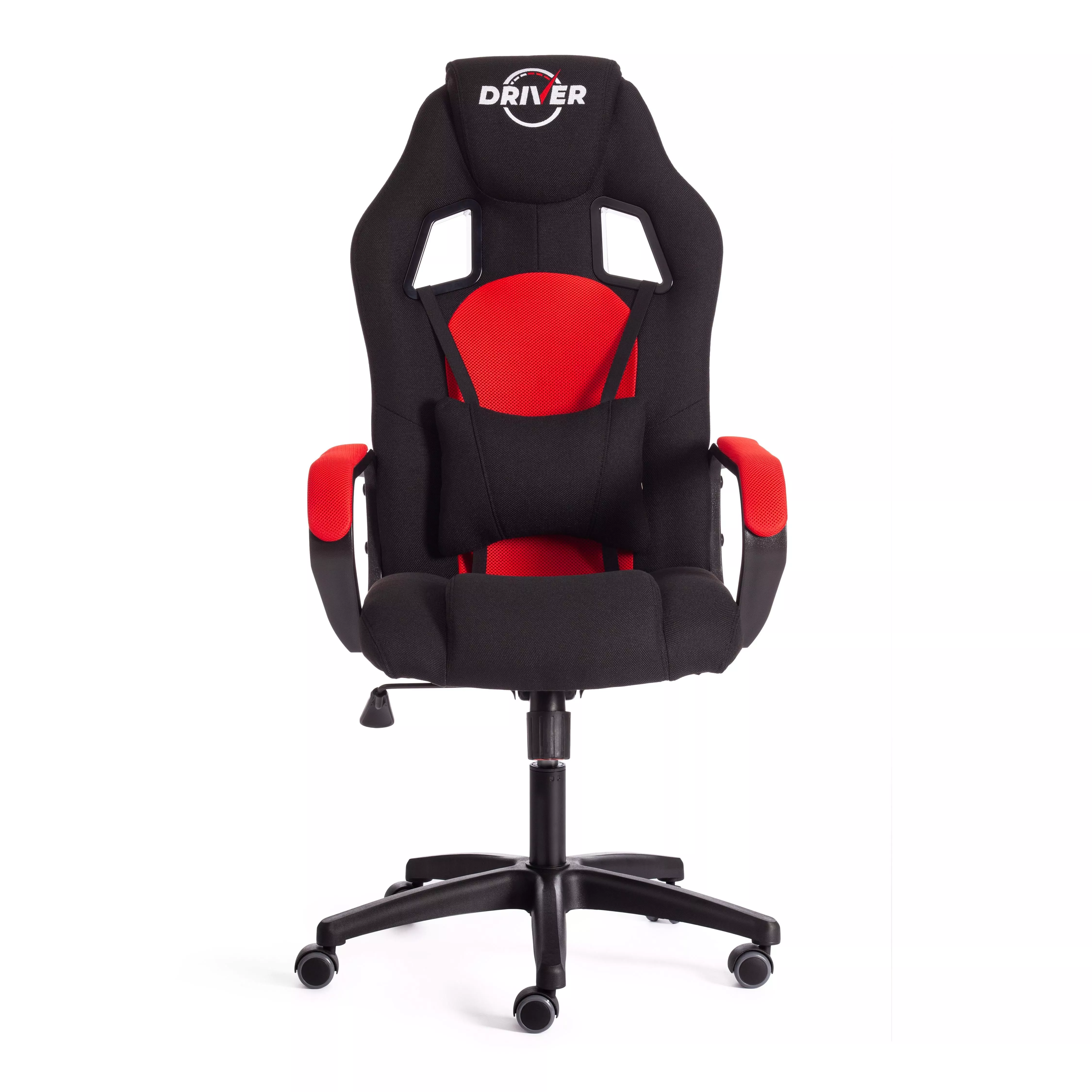 Кресло DRIVER (22) ткань черный / красный
