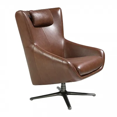 Поворотное кресло Angel Cerda A1001 5089-M1595 с кожаной обивкой