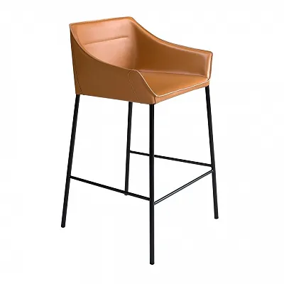 Барный стул Angel Cerda 4145/CS931A коричневый из экокожи 181705