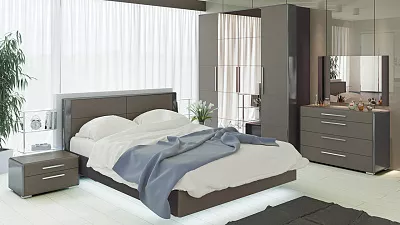 Модульная спальня Наоми Фон серый Джут