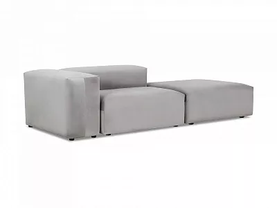 Модульный диван Sorrento велюр серый 687313