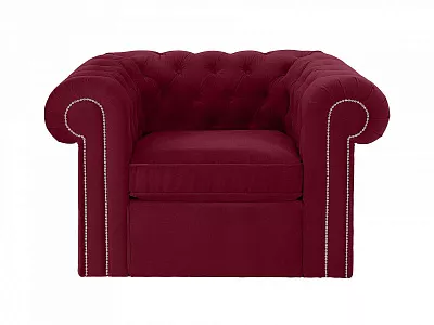 Кресло Chesterfield (молдинги) бордовый 467069