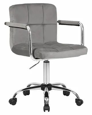 Офисное кресло для персонала DOBRIN TERRY серый велюр MJ9-75