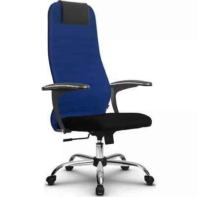 Кресло компьютерное SU-BU158-10 Ch Синий / черный