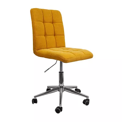 Кресло для персонала FIJI жёлтый JH09-13 хром