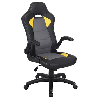 Кресло компьютерное BRABIX Skill GM-005 черный желтый 532494