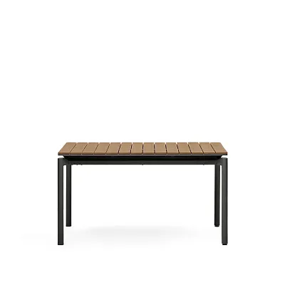 Уличный раздвижной стол La Forma Canyelles черный 140 (200) x 90 156911