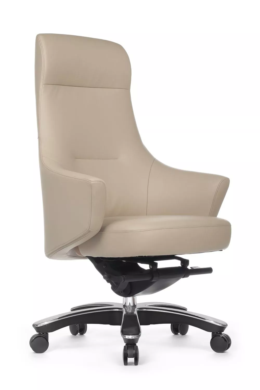Офисное кресло из натуральной кожи RIVA DESIGN Jotto (A1904) светло-бежевый
