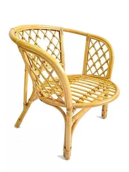 Кресло из ротанга Багама мед (подушки шенилл полные светлые)