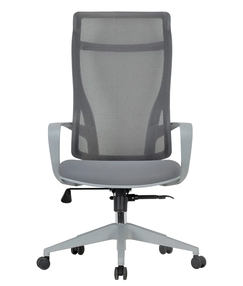 Кресло компьютерное CHAIRMAN CH577 сетчатая спинка поясничная поддержка серый