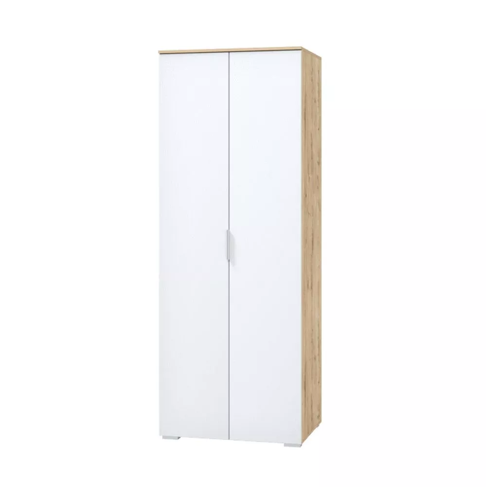 Шкаф для одежды 2 двери белый Сканди МЛК