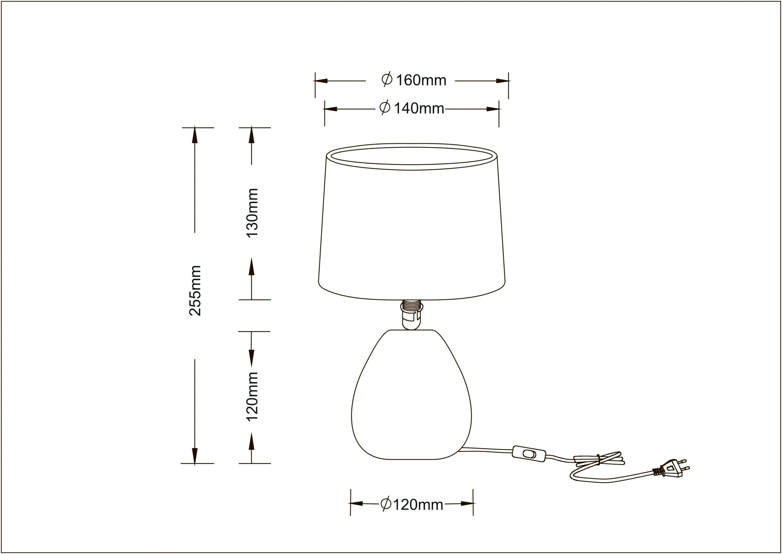 Лампа настольная ARTE LAMP WURREN A5016LT-1WH