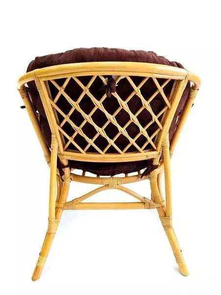 Комплект мебели из ротанга Багама дуэт мед (подушки шенилл полные коричневые)