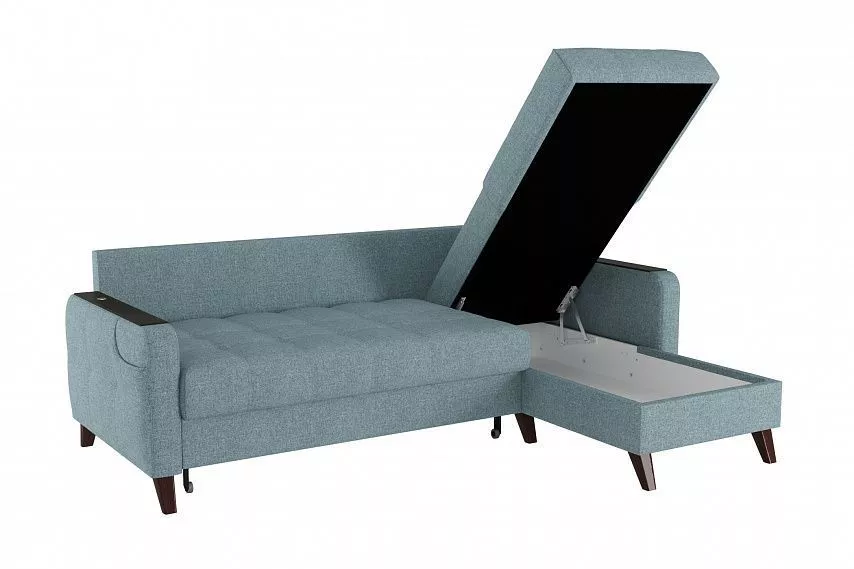 Угловой диван-кровать Римини 2 Silva 046 Sherlock 975