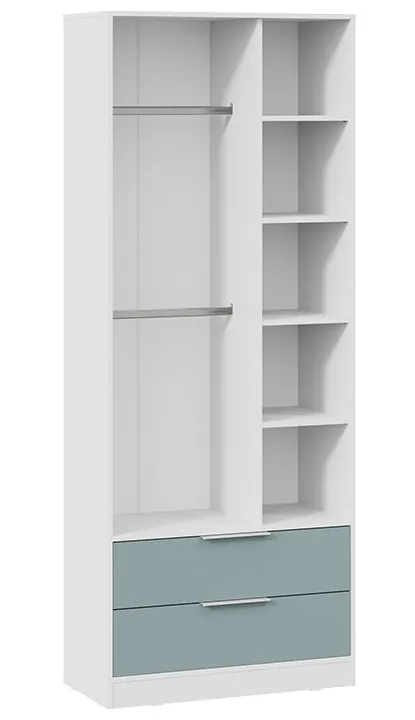 Шкаф для одежды Марли белый серо-голубой 403.007.000