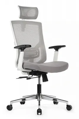 Кресло для персонала Riva Chair Step AW2320 белый пластик / серый