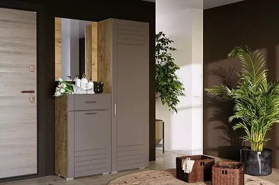Комплект мебели для прихожей Livorno Silva 2  софт графит