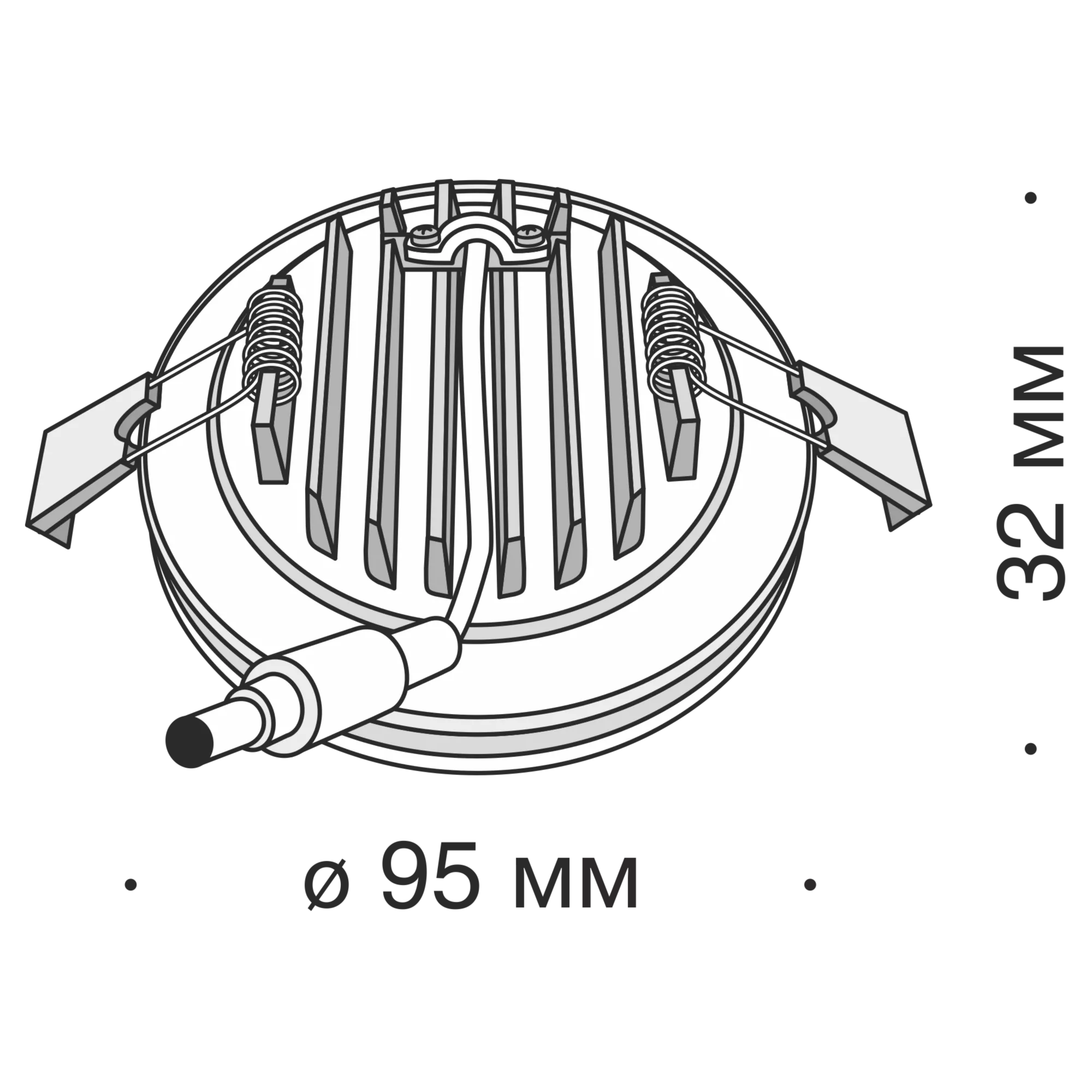Точечный встраиваемый светильник Maytoni Technical Phanton DL2001-L12W4K