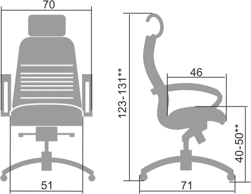 Кресло для руководителя SAMURAI KL-2.04 MPES Бежевый