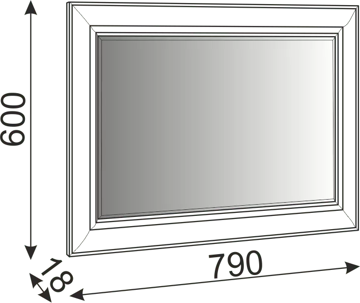 Зеркало настенное Саванна М07