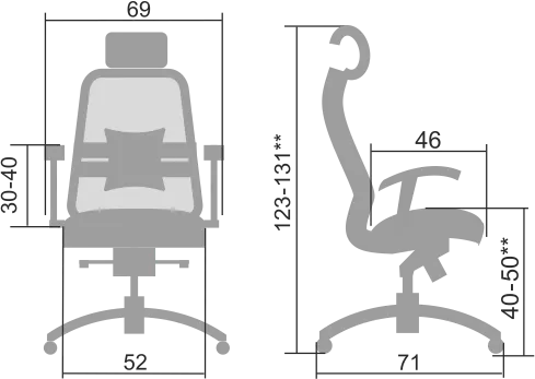 Эргономичное кресло SAMURAI SL-3.04 MPES Бежевый