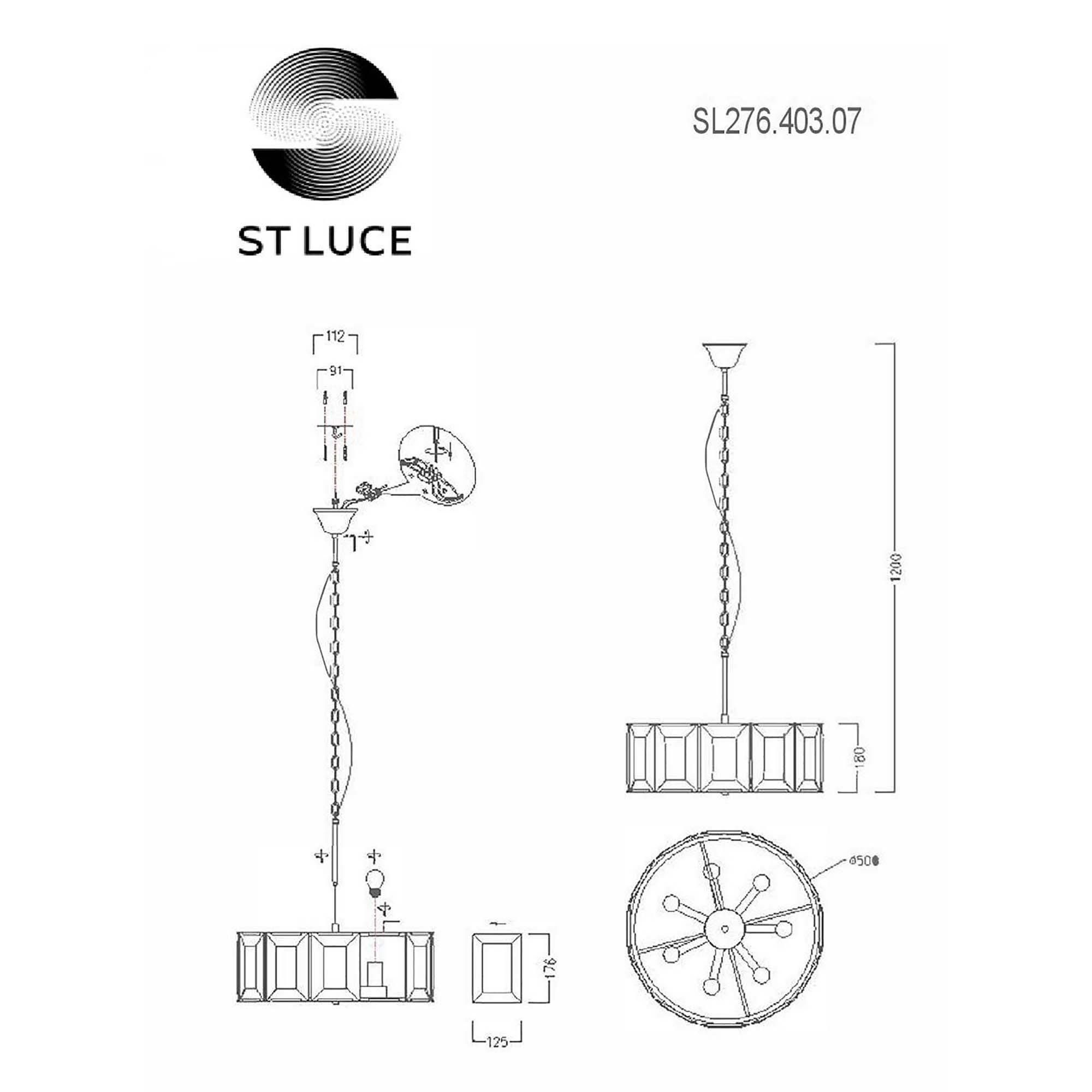 Подвесная люстра ST LUCE PELTRO SL276.403.07