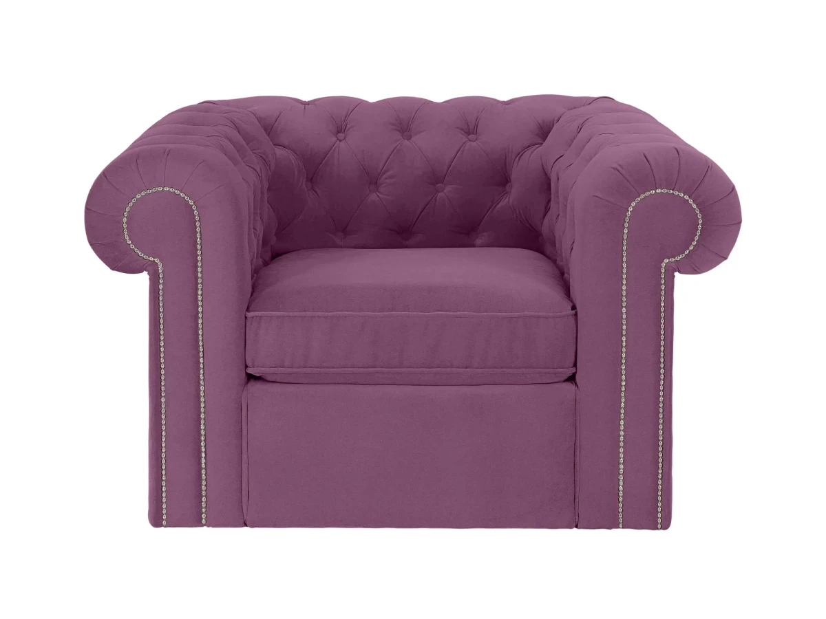 Кресло Chesterfield (молдинги) розовый 467063