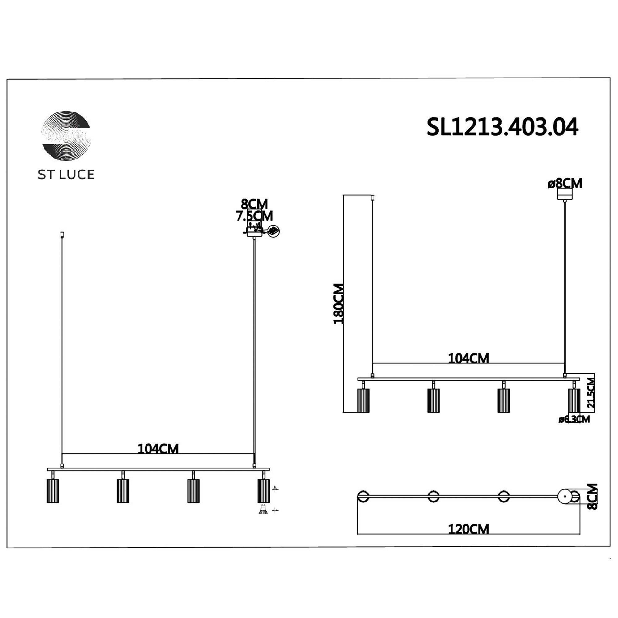 Подвесной светильник ST LUCE KENDO SL1213.403.04