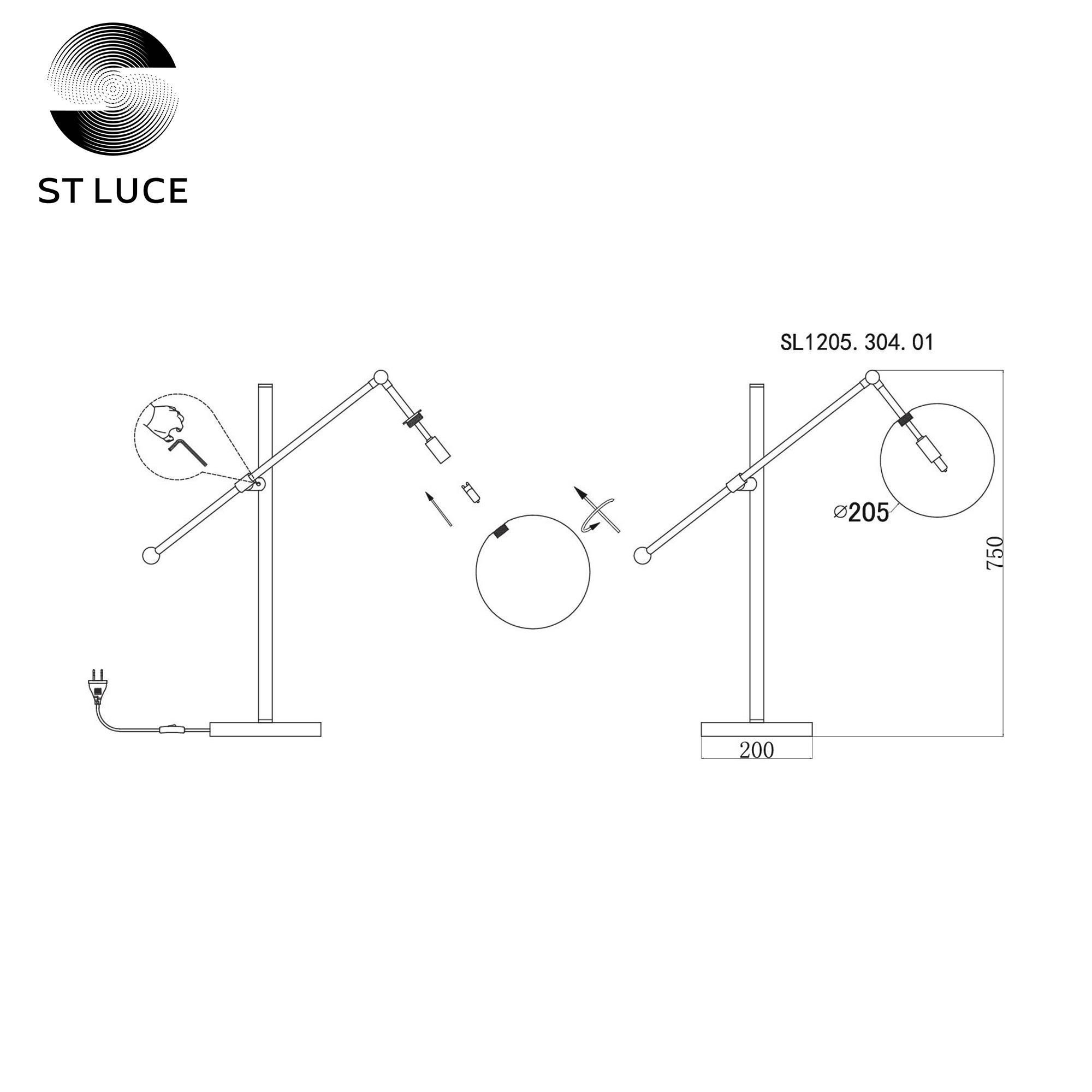 Настольная лампа ST LUCE SANDRO SL1205.304.01