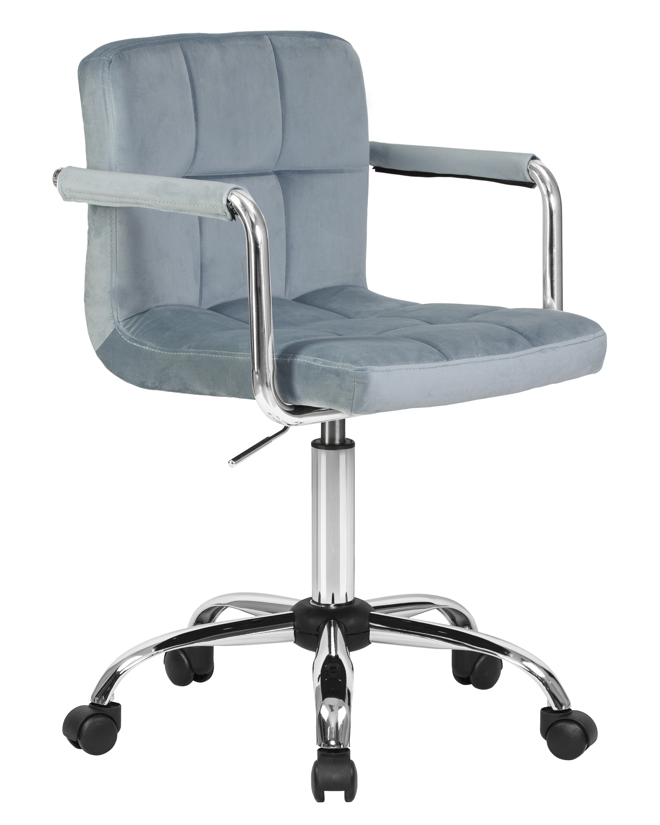 Офисное кресло для персонала DOBRIN TERRY пудрово-голубой велюр MJ9-74