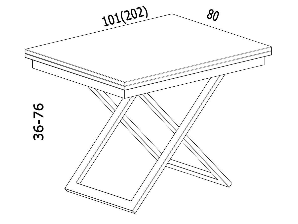 стол трансформер журнальный обеденный cross