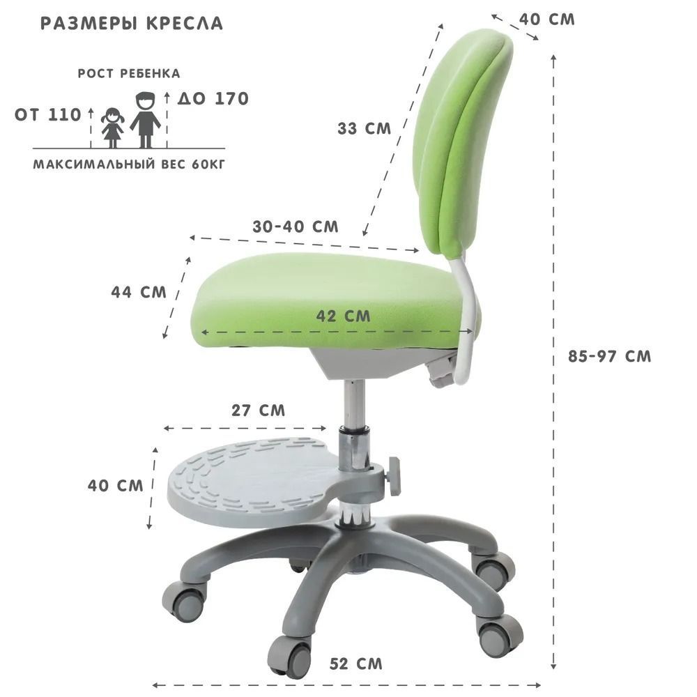 Кресло Holto-15 зеленое